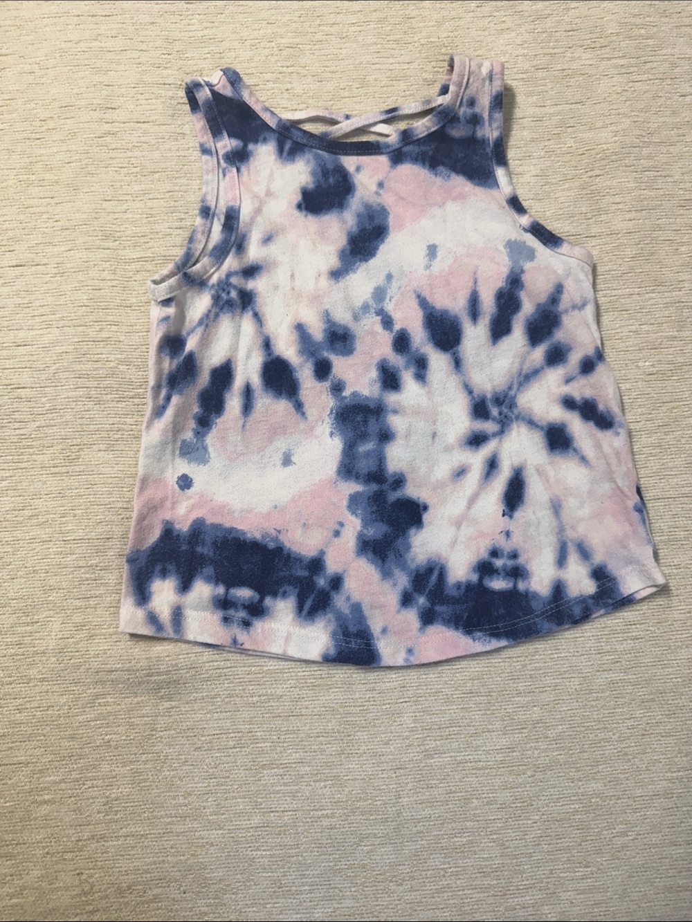 The Children's Place Tie-Dye Tank Top - Pink & Navy